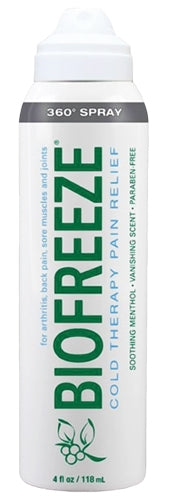 Biofreeze Cryotherapy 4 Oz. 360 Degree Spray Prof Version