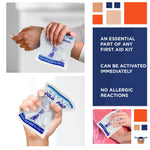 Instant Cold Pack, 6 x 8 Inch. Pack of 10 First Aid Instant Cold Packs for Injuries Disposable. Single Use Instant Ice Pack. Portable First Aid Ice Packs Instant. Instant Cold Compress